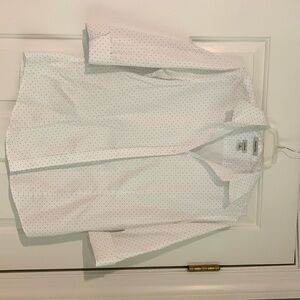 LL Bean button up shirt blouse medium